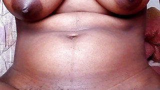 She puts huge dick inside her pussy