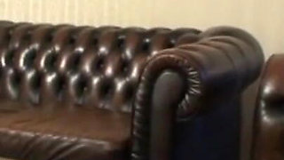 Humiliating penis pinching with masked man