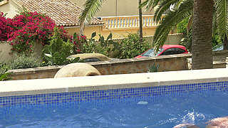 Two Busty MILF's Give Their Holes to This Fat Dick