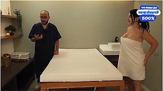 My Client Receives My Erotic Massage As A Gift From Her Husband And Ends Up Riding My Huge Cock With Tetas Grandes