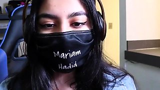 Amateur brunette chick toying her ass and pussy on webcam