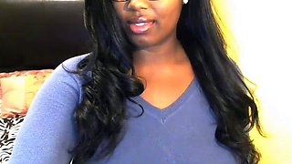 Hot Black Maid Does Some Webcam Black and Ebony