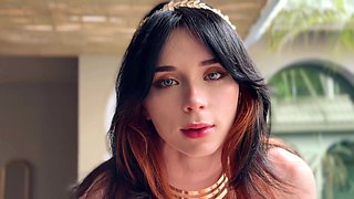 Greek Goddess Rewards Her Faithful Servant By Letting Him Fuck & Creampie Her(4K)60fps - Brunette