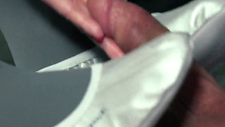 Facesitting Footjob with Leather Slippers