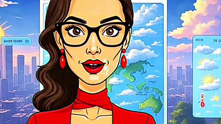 She Knows How to Get a Good Tip. Cartoon