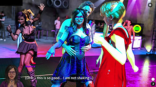 Blonde Slutty Stepmom Blowjob & Sex in the Public Restroom - the Spellbook Pure 15 Animated Porn Gameplay