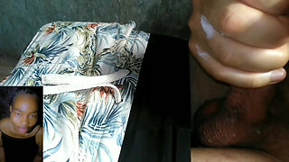 Big dick guy masturbating on a video call