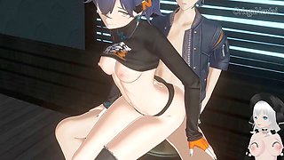 Gothic girl, anime, goth girl