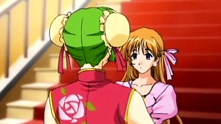 Horny hentai babe rides