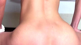 Petite small tit babe with perfect pussy masturbates