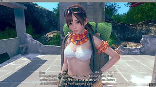 Cherry Santa goes wild on a desert island in this hentai adventure
