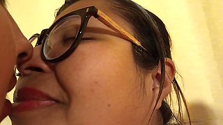 Again with single mother, sucks my cock all day, loves to have sex with me