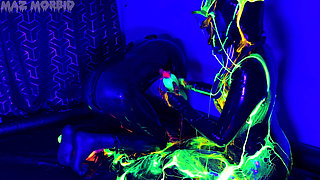 Uv Wet and Messy Gimpy Gas Mask Fun with Patricia