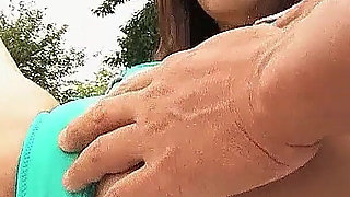 Japan Skinny Teen Aozora Fucked Outdoor by the Pool