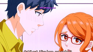 Horny husband stuffs creampie into nerdy wife's wet pussy