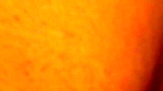 Cute teenage babe is having a great time in the kitchen