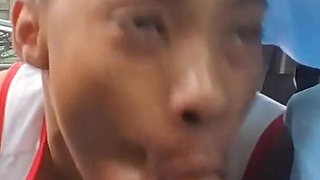 Petite Ebony Gagging on Bwc