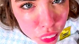 Amateur webcam blowjob and cumshot