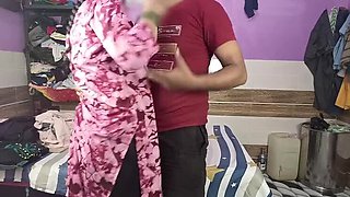 Bhabhi Indian Fucks Me Doggy Style in Bedroom While Brother Away - Hindi Desi Sex
