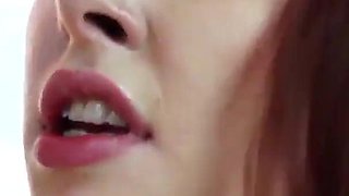 Melody Jordan busty wife sucks and fucks cock to get her creampie