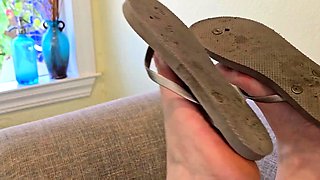 Beautiful Brunette Foot Fetish
