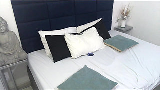 I masturbate my pussy passionately with vibrator.