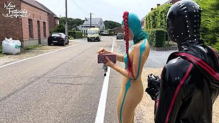 Amateur lalin girl toying her holes