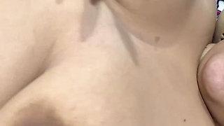 She bounced my huge tits and massaged them very tasty