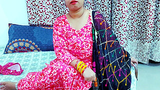 Hot XXX Stepmom Fucked Hard Until Orgasm with Hindi Audio with Dirty Talk Stepson Seducing at Home