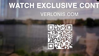 Real duo buxomy creampie public sauna 3 way = best XXX!