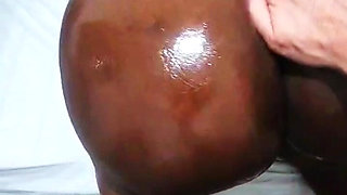 Thick Ebony Booty for White Cock