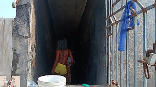 Washing My Daddy's Clothes After Her Fucked the Piss Out My Pussy!!