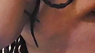 Lucky Gurl Mz Spit Queen - Black Slut Swallows Loads of Cum