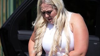 Mature blonde enjoys some hardcore masturbation action