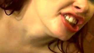 Love Squirts Scene-1_curvy Redhead in Lingerie Having Sex with Her Husband Watching