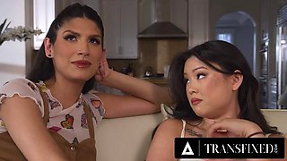 TRANSFIXED - Pretty Zariah Aura  Petite Lulu Chu s Truth Or Dare Turns Into ROUGH POUNDING Session