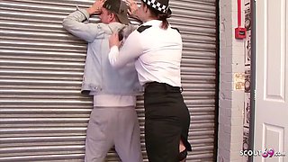 Female Police Woman Seduce Young Guy To Dirty Outdoor Fuck