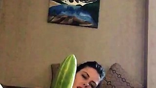Amateur striptease and Solo masturbation