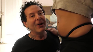 Masked Blonde MILF Sluts Get Pounded by Fat Bull Cock in Ass and Throat