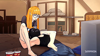 Gamer Girl Fucked Hardcore Cummed Inside. Derpixon