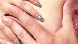 Hot pornstar Barbie Esm fingered and gaped by our old geezer Kamil Klein