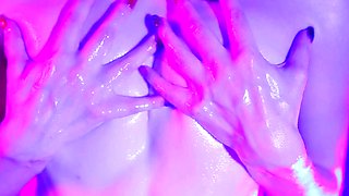 Amateur striptease and Solo masturbation