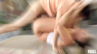 Reality kings - Eden West showcases her tits & snatch to jmac seducing him for a steamy bang before the party commences