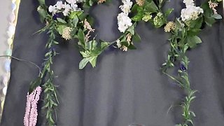 Big Boobed Blonde Masturbates With A Dildo In The Bathroom