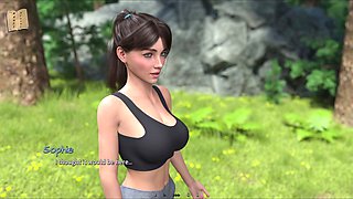 3d, hot brunette, brunette big tits