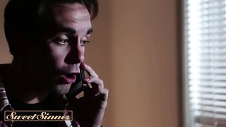 Yummy sinner - witness a dark haired milf surrender to sheer pleasure and sucks her lover's dick with lust