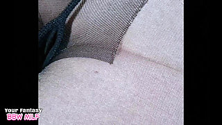 For All You Pantyhose and Tights Perverts! Watch While This Mature BBW MILF Tries Them on Just for You!