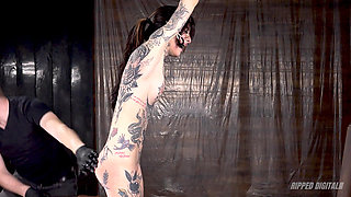 Legs Shaking Orgasm in Pussy Torment with Bound Petite Sami Soup