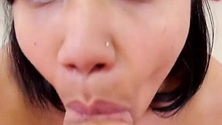 Hot Asian teen Loni Legend POV cum swallow blowjob
