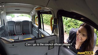 Cougar with enormous Natural Tits munches my arsehole like a professional - fake cab